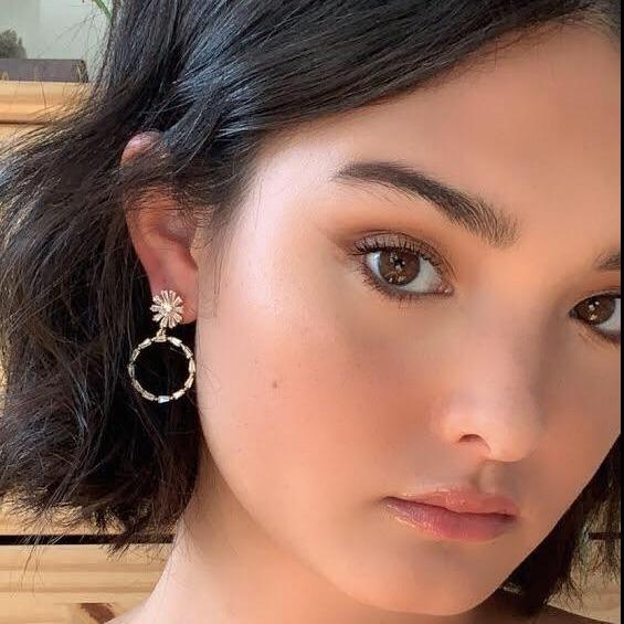 Bethany Circle Earrings