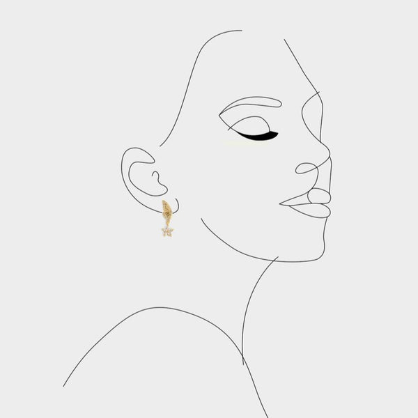 Monarch Star Earrings