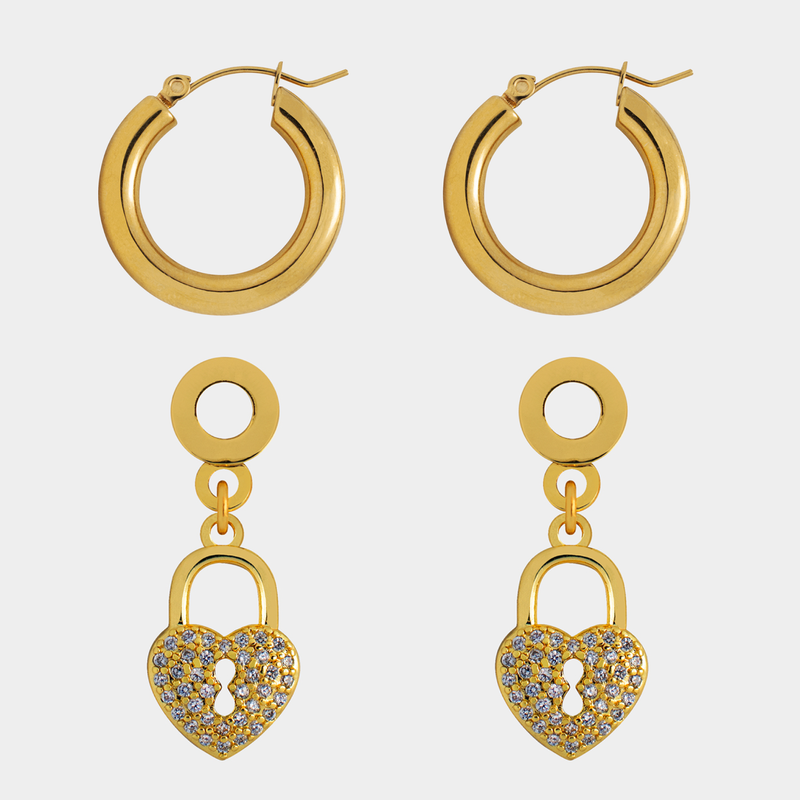 Amour Lock Earrings