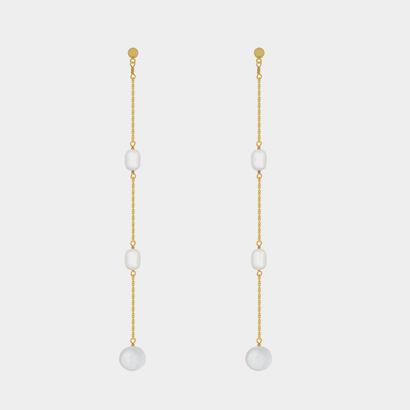 Aria Pearl Drop Earrings