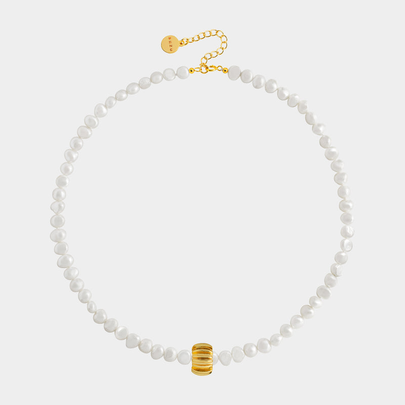 Ariann Charm Pearl Necklace