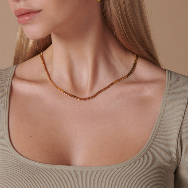 Aylin herringbone Necklace