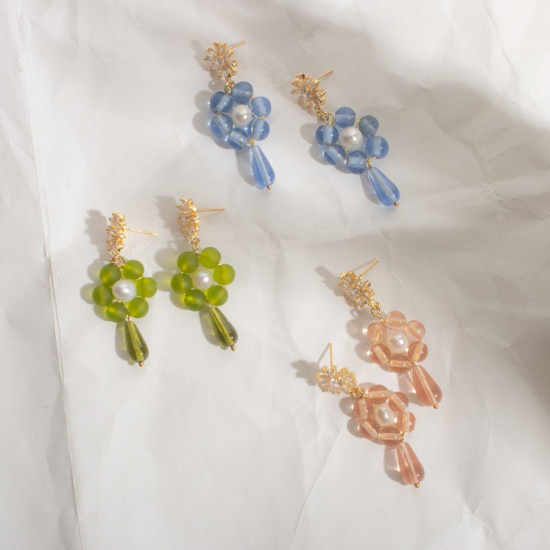 Bethany Tear Floral Earrings