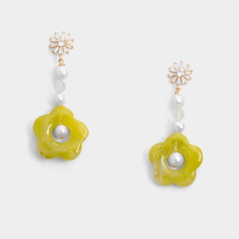 Bethany Drop Floral Earrings