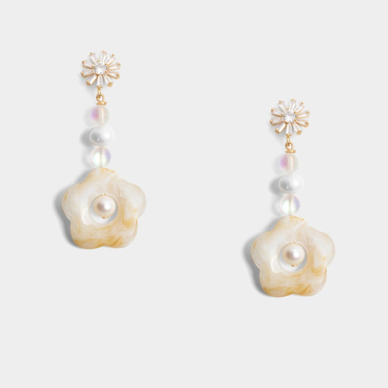 Bethany Drop Floral Earrings