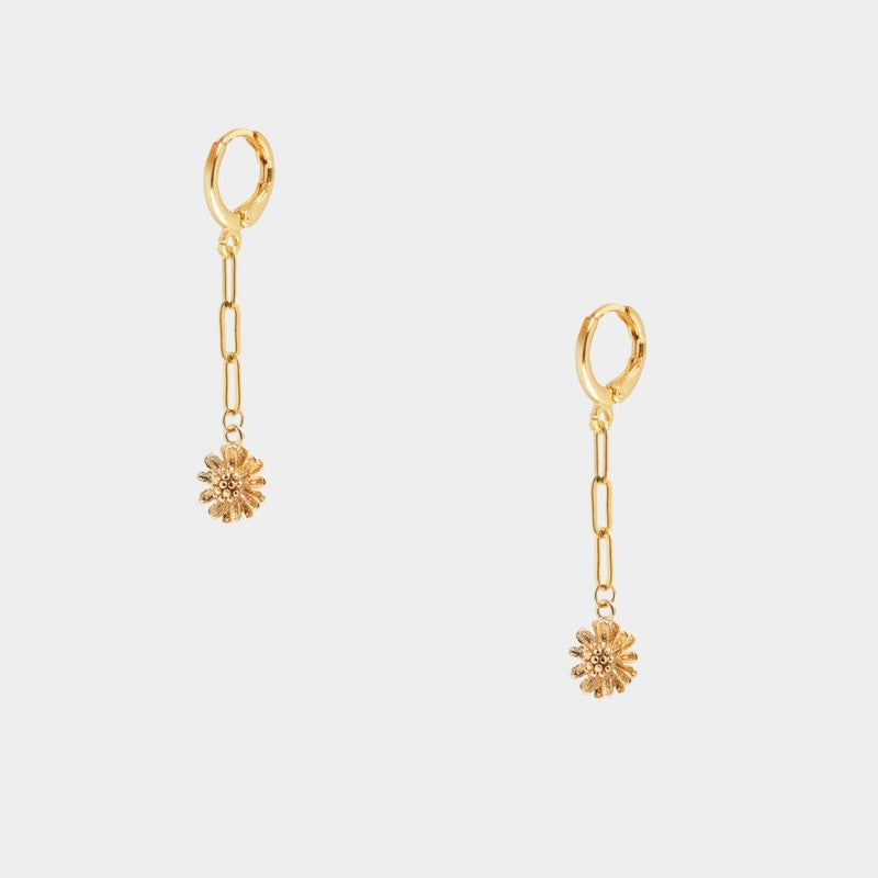 Fleur Chain Hoops