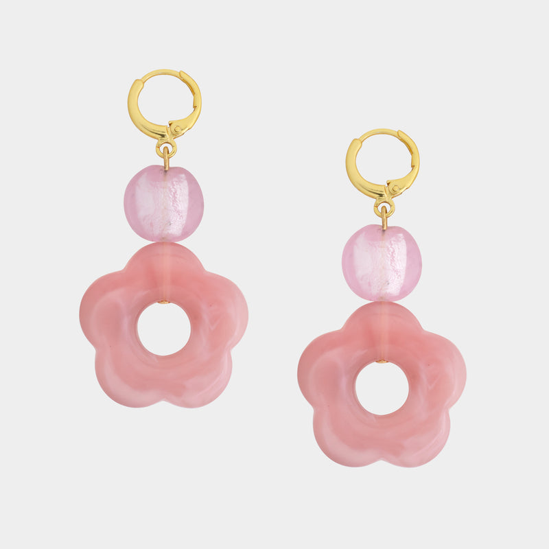 Bethany Glass Hoops