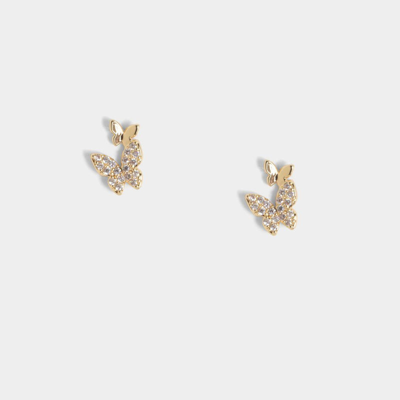 Tiny Twins Butterfly Studs