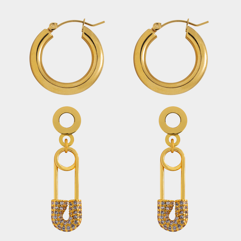 Nana Lock Charm Earrings