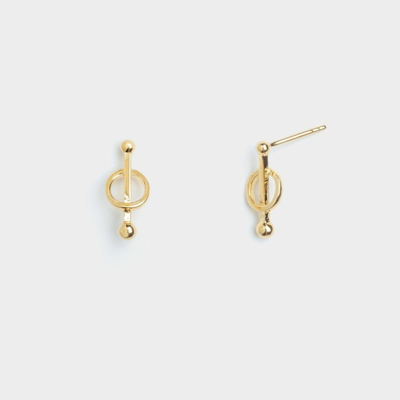 Ava Knot Circle Bar Studs