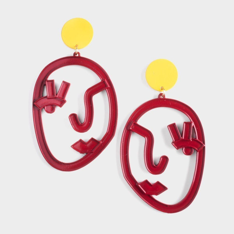 Nia Face Earrings