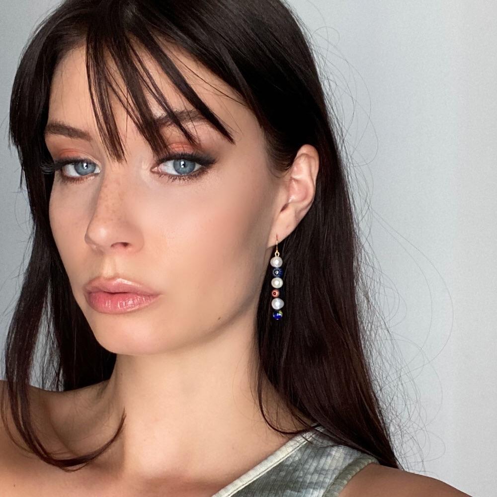 Gael Earrings Sustainable and Ethical Jewelry in NYC SiiZU Sustainable Fashion