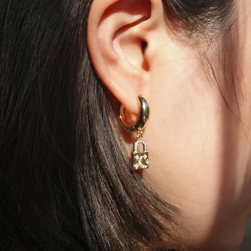 Moon Lock earrings